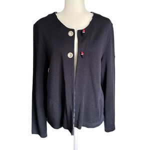 Saint James L’Atelier Toggle Cardigan Nautical Navy Blue Size US12